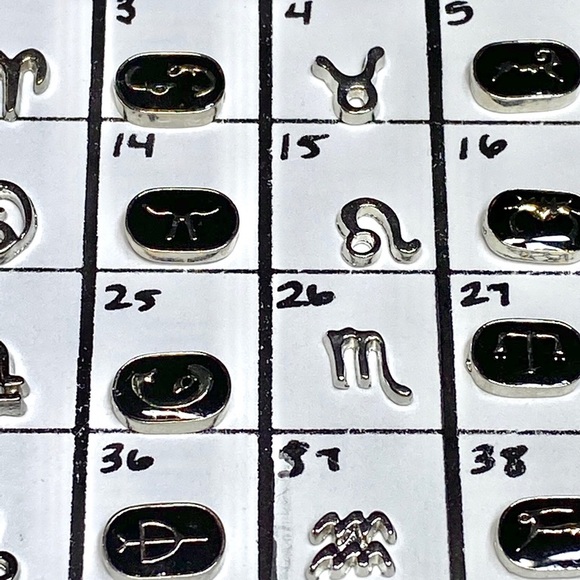 LC-#7 (4C) Astrology/zodiac locket charm - Picture 5 of 6